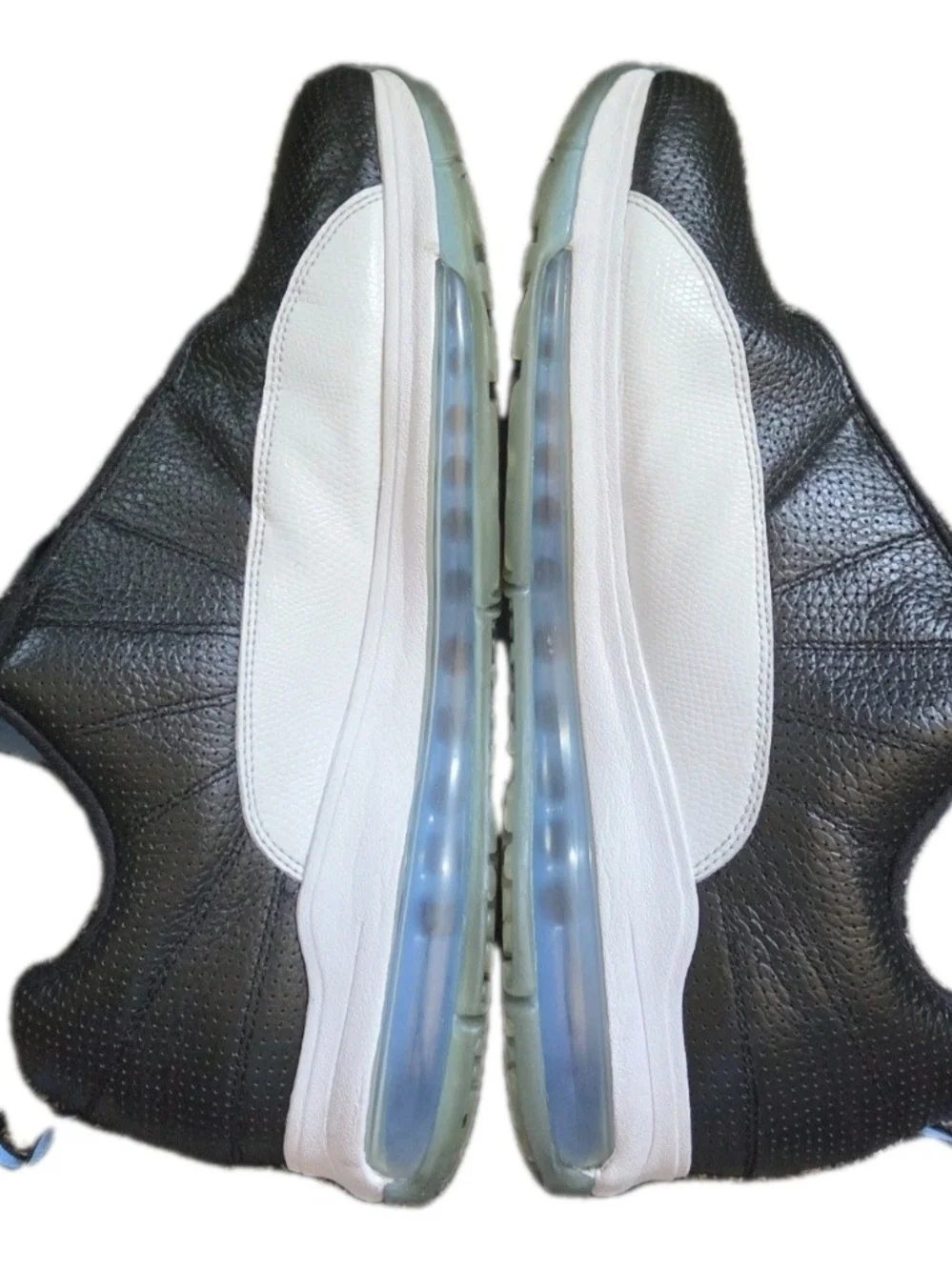 Nike Air Jordan Comfort Max XII Black White Leather Blue US Men's 11